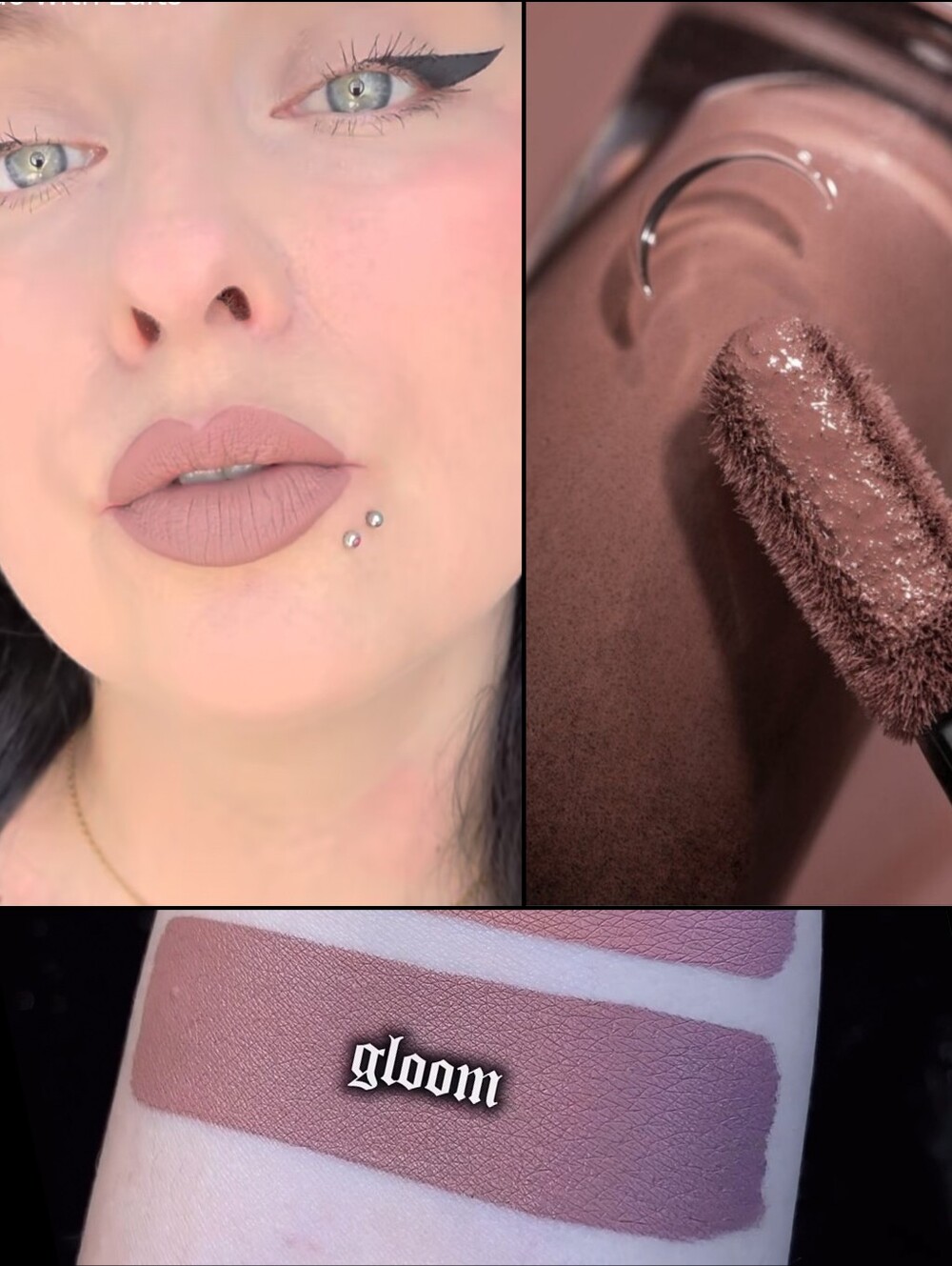 NEW Black Moon Cosmetics Gloom Greige Nude Lipstick In Box
